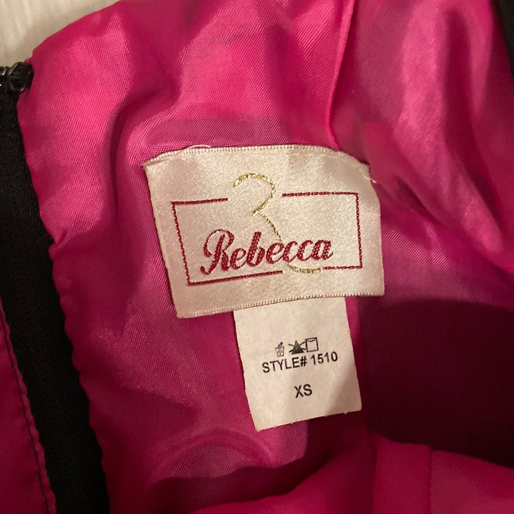 Rebecca Bridal & Fashion Dress size XS brand new with tag long 50” bust 28/30” - Picture 6 of 16